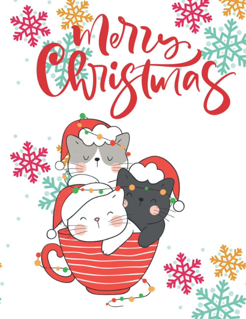 Merry Christmas Cats in Mug: Cat Composition Book| Composition Book for Christmas