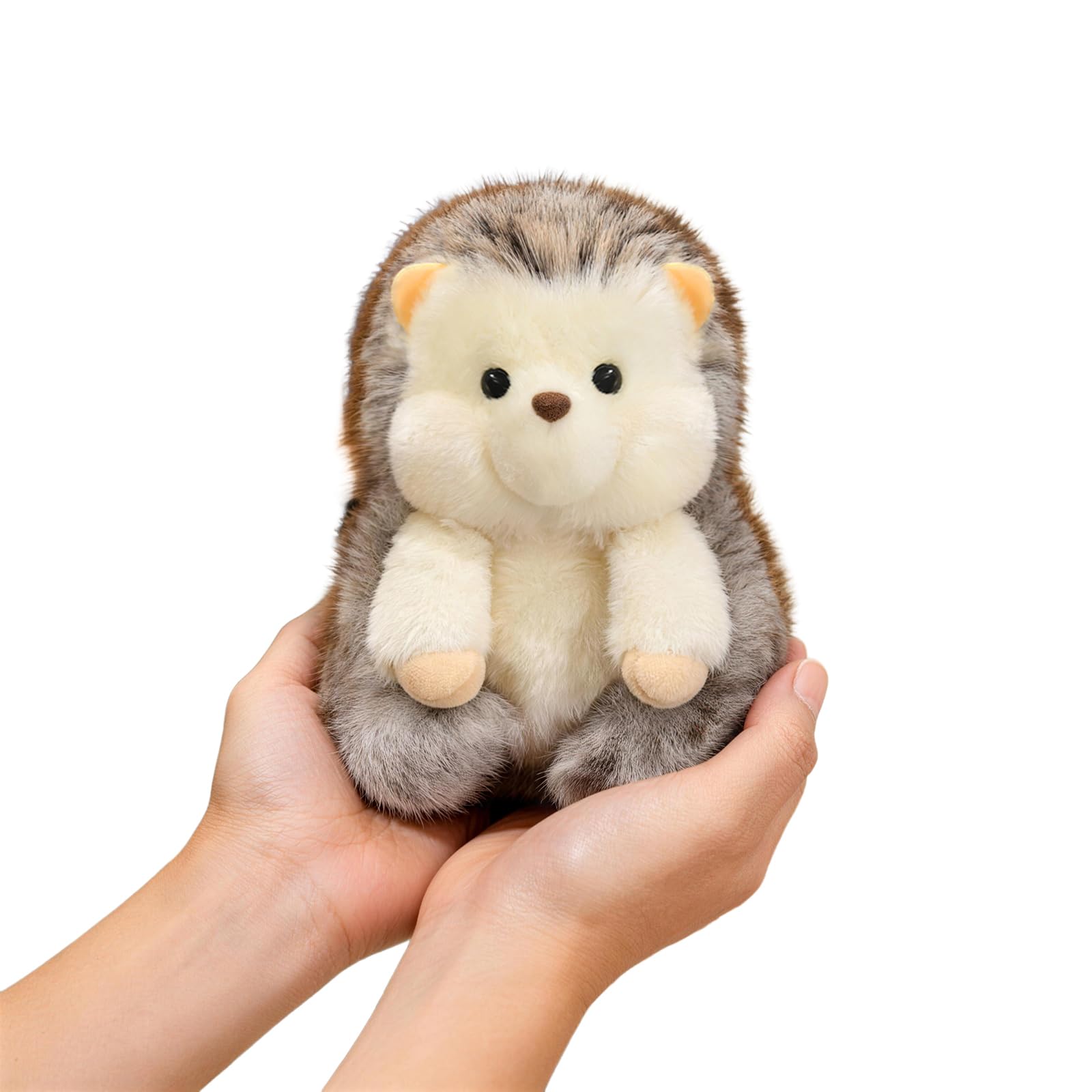 Ditucu Palm-Sized Hedgehog Stuffed Animals Cute Soft Plush Doll Small Plushies Toys Gifts for Kids Grey 6 inch