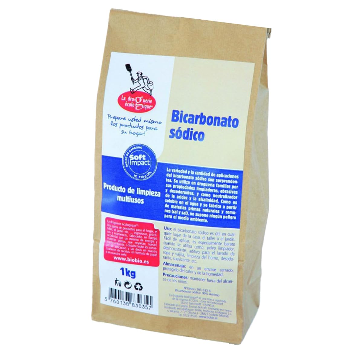 La Droguerie écologique Bicarbonato sódico 1 kg