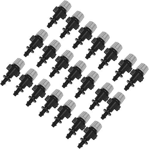 Miniatura 8 de 50 unidsset boquillas de nebulización de plástico rociador atomizador boquillas para patio jardín invernadero agrícola riego por goteo sistema de