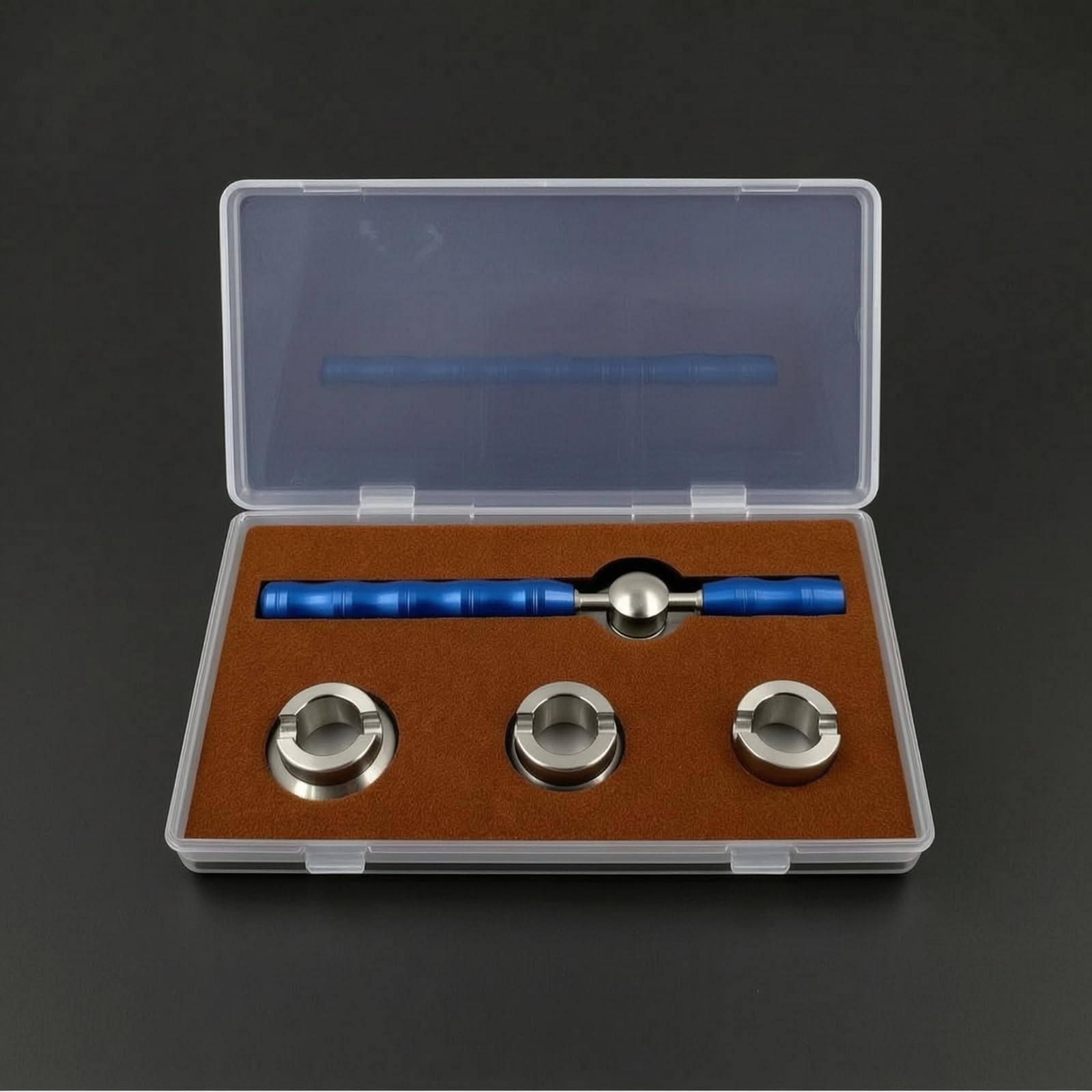 Harilla Abridor de Tapas de Reloj Herramienta Ajustable Llave de Fondo Extractor de Acero Inoxidable con Cabezales Intercambiables y Agarre Firme Adecuado
