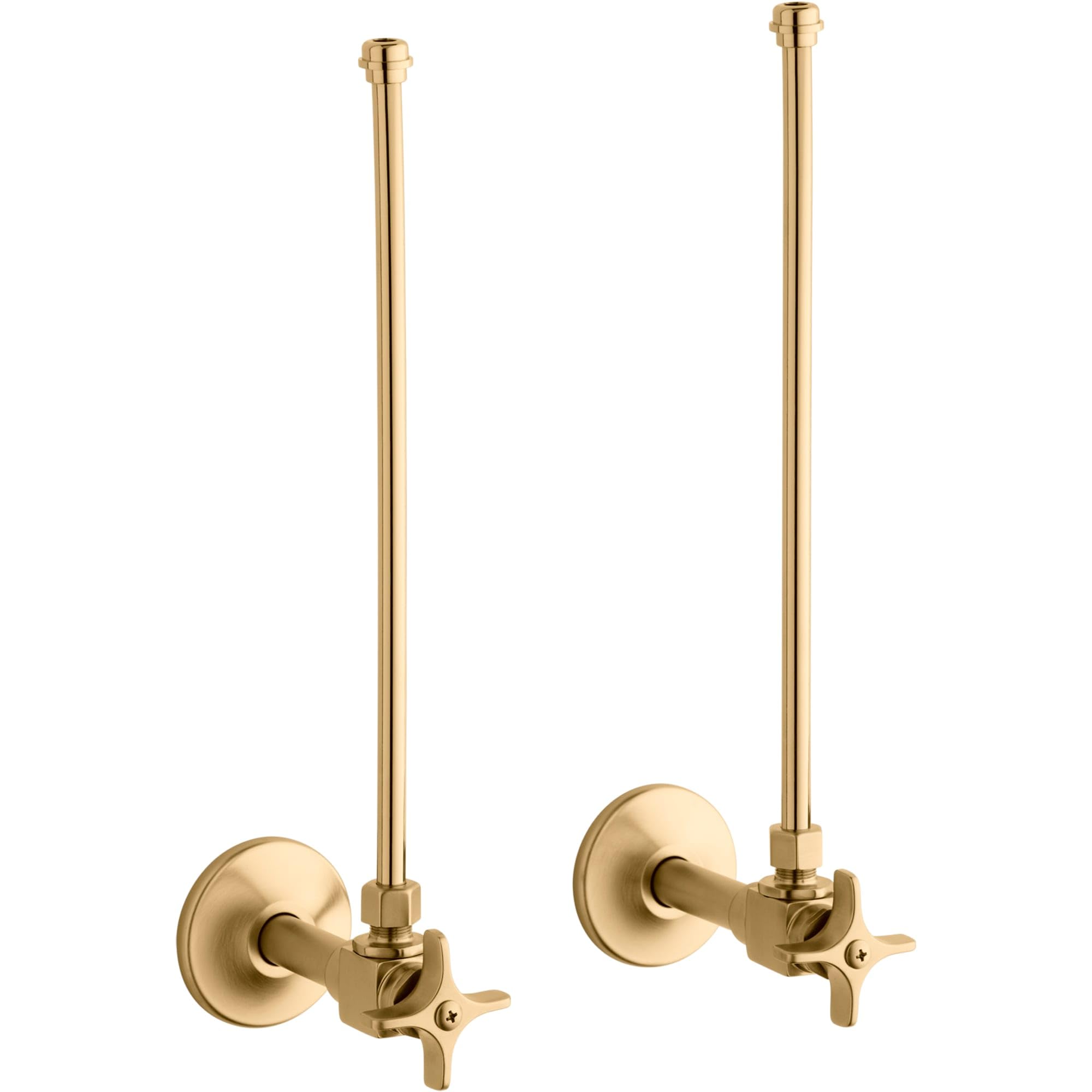 Kohler K-7605-P-2MB Handles, Vibrant Brushed Moderne Brass