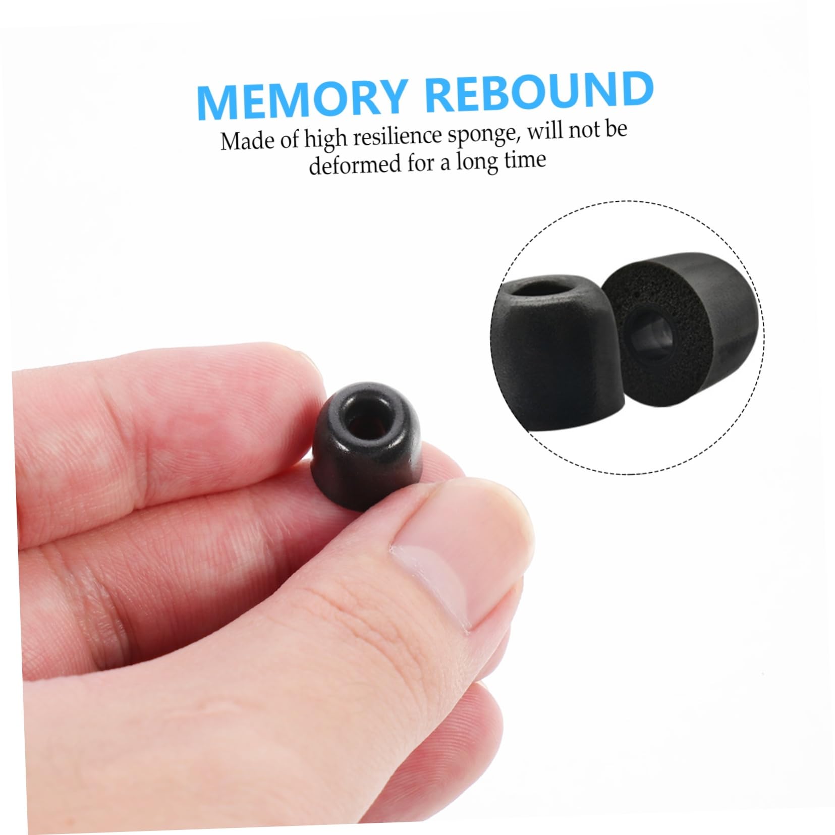 HANABASS 50stücke Memory-Schaum Ohrstöpsel Für-Ear Kopfhörer Ergonomisches Design Für Effektive Geräuschreduzierung Und Optimalen Geeignet Für