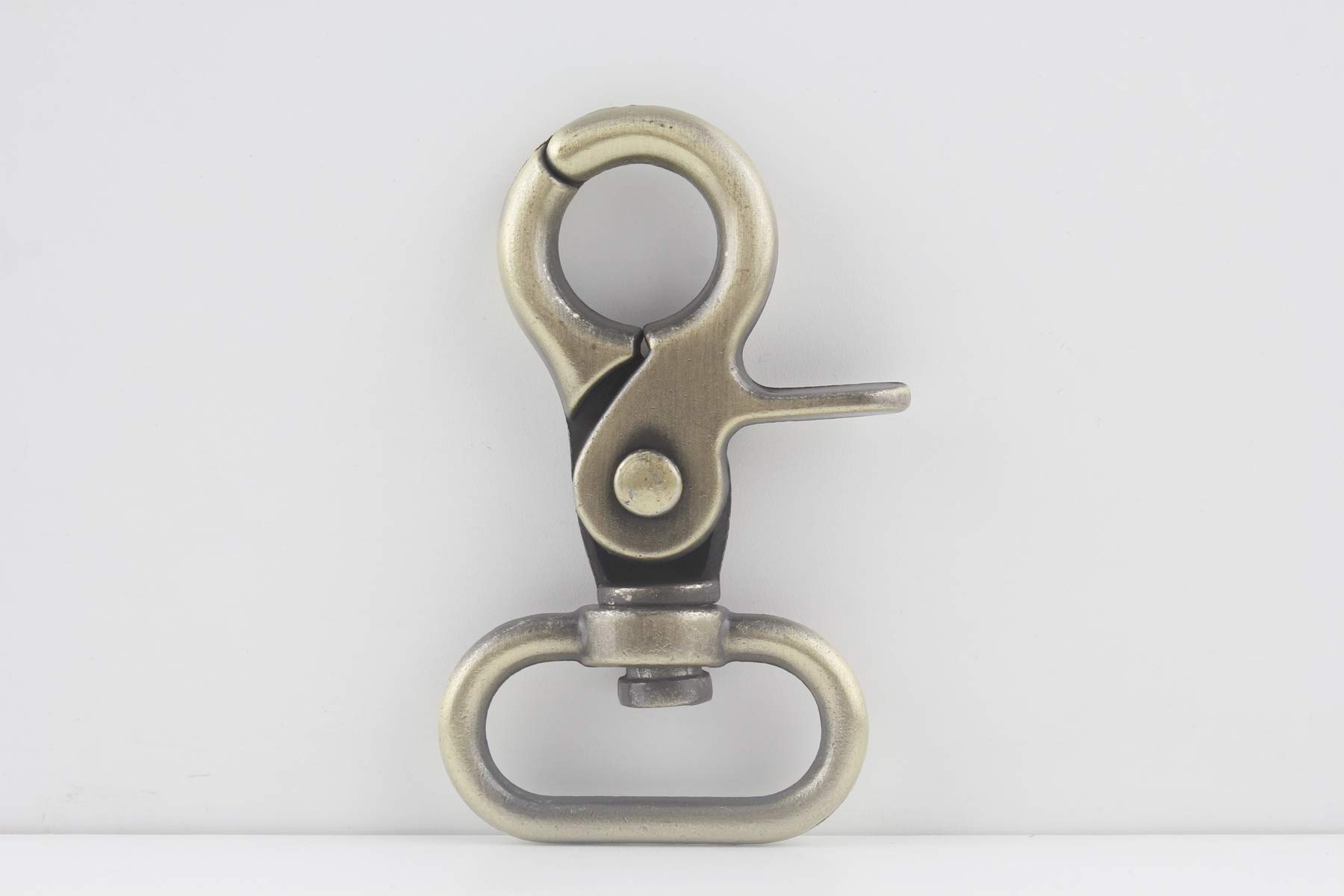 3dancraftit Lobster Claw Bolt Swivel Snap Hooks Clasp Lanyards Trigger Hook zinc alloying 1 inch / 25mm (Eye Size) 6 Pieces Anti Bronze J12