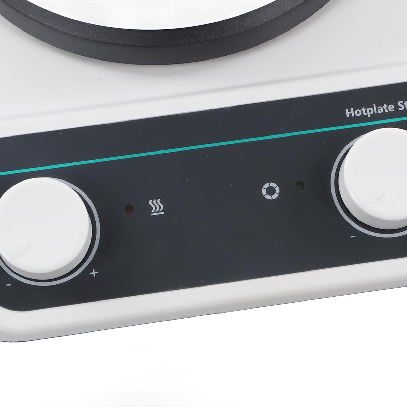 Miscelatore con piastra riscaldante con agitatore magnetico con capacità di 2 litri e potenza di riscaldamento di 200 W, gamma di velocità da 200 a 1500 giri/min, motore senza