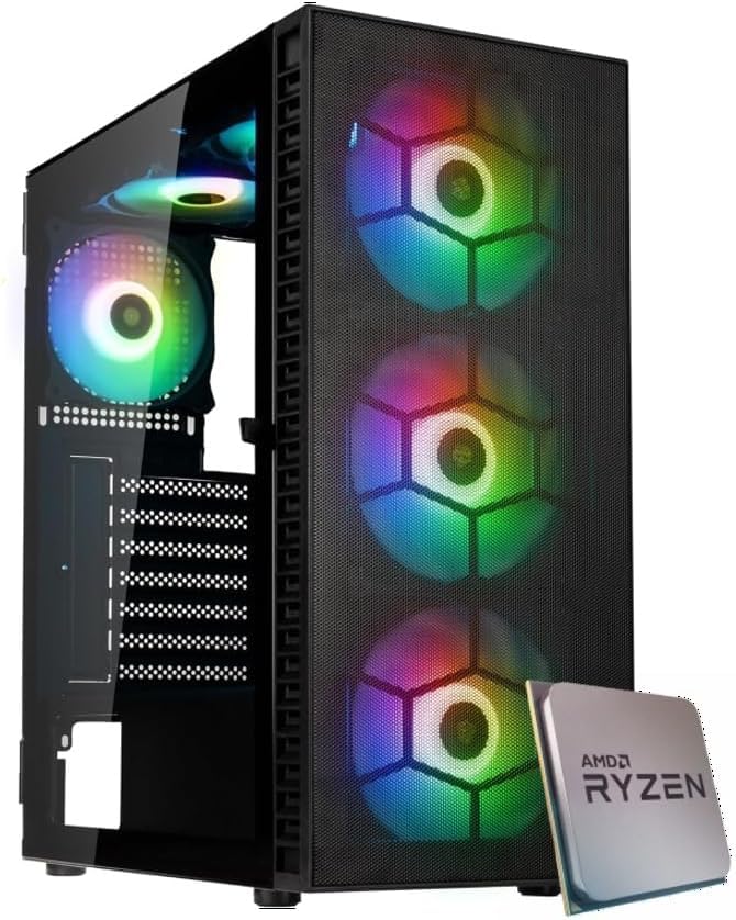 ✅ - CPU : Ryzen 5 5500 6core 12Threads fino a 4,20Ghz ✅ - Motherboard : B450M (Lan, Audio, USB3.0)