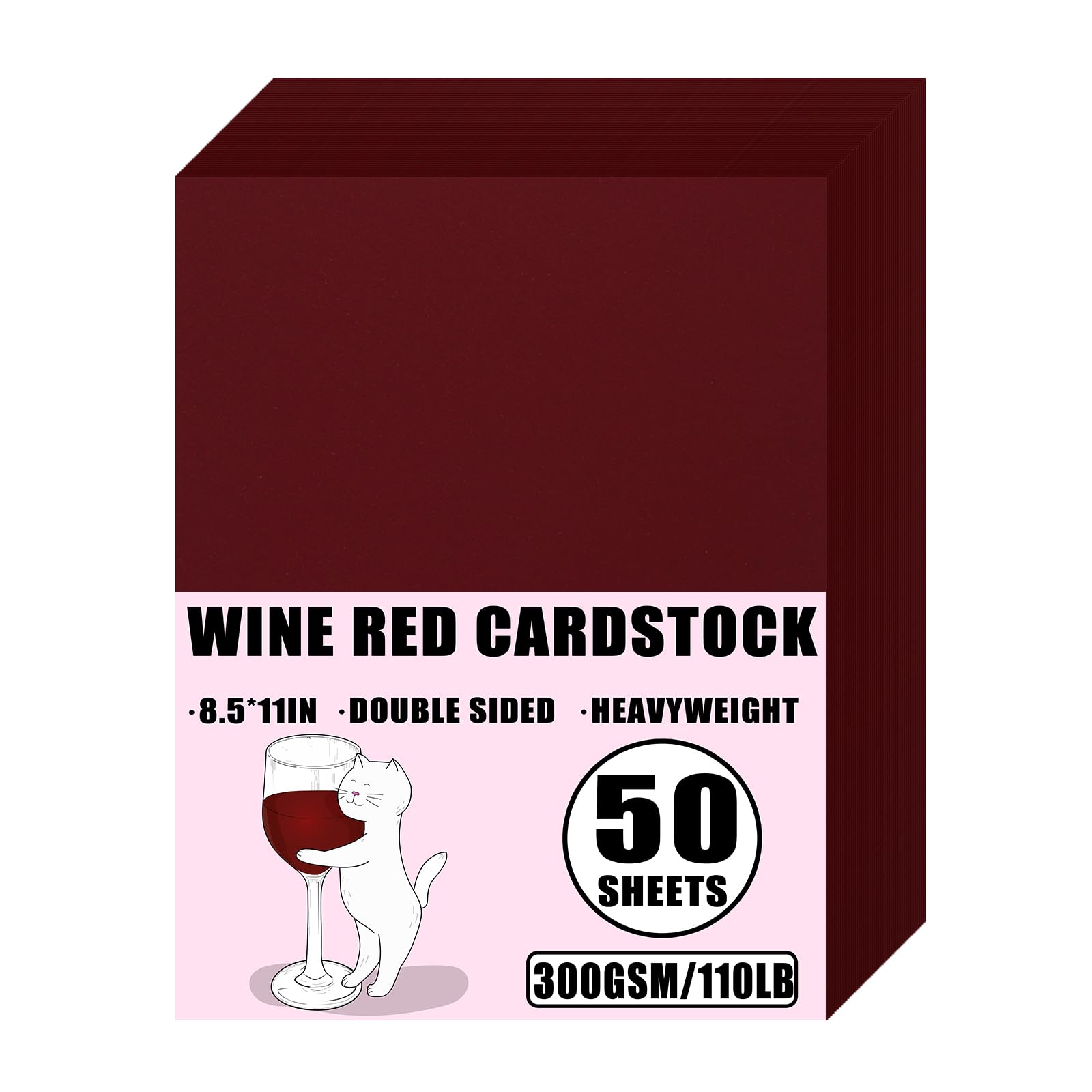 Weyew White Cardstock - 50 Sheets, 8.5" x 11" -17