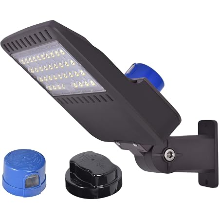 Sokply 100W LED Parking Lot Light With Photocell - 14000 Lumens 5000K DLC & UL Listed
