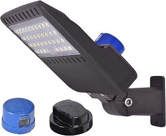 100W LED Parking Lot Light, Outdoor Street Light 15,000 Lumen Super Bright 5000K Daylight AC100-277V, Replaces 1000W Halide, Shoebox Area Lighting with photocell for Stadium Roadway Garage