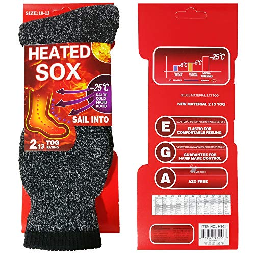 USBingoshop 2 Pairs Mens Heat Thick Insulated Extreme Boot Winter Thermal Socks 10-132