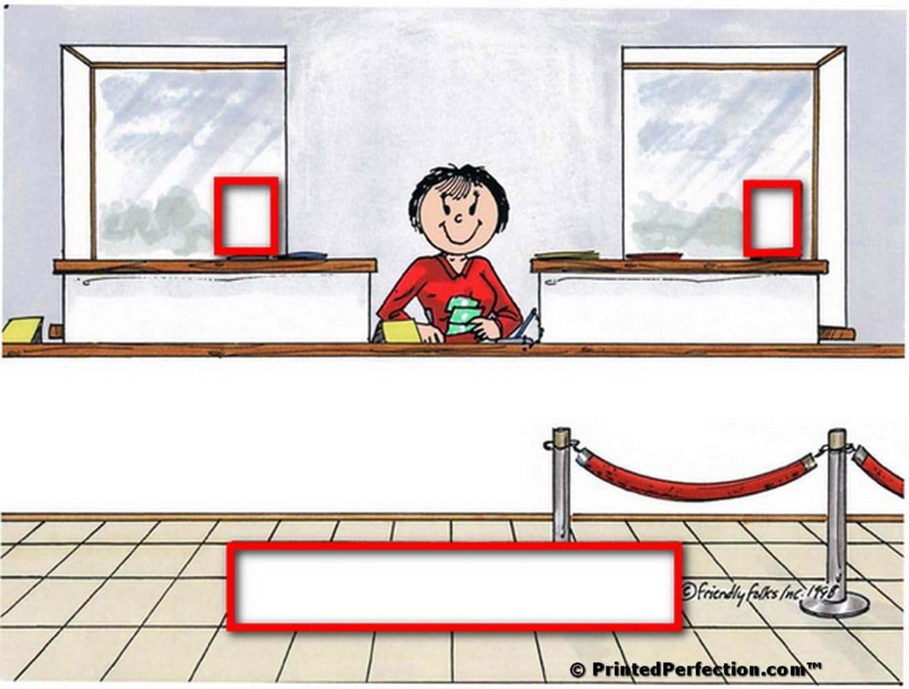 PrintedPerfection.com Personalized Bank Teller - Female Snow Globe Gift