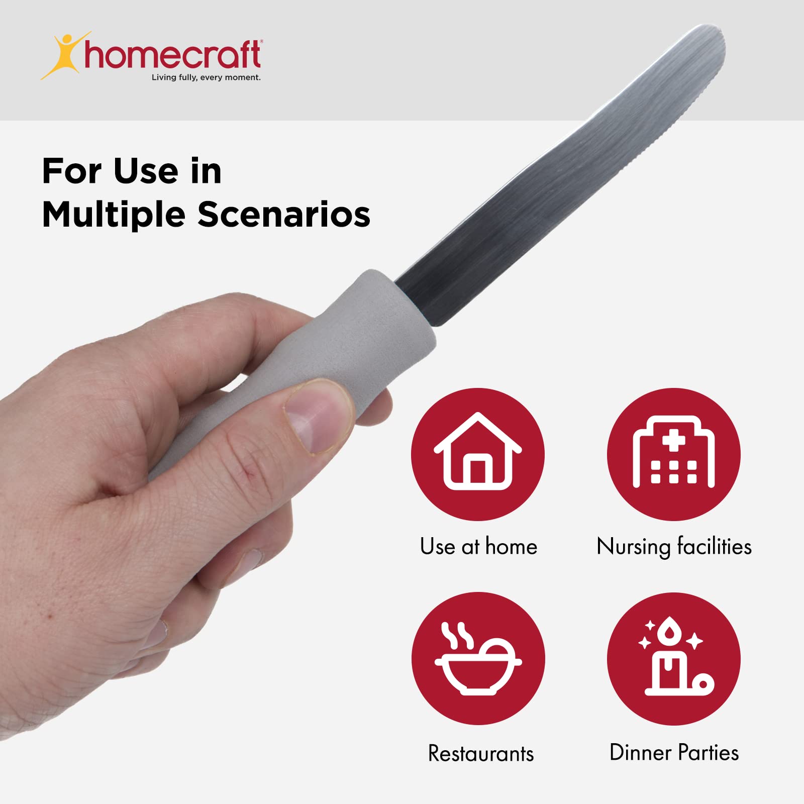 Homecraft - AA5550 - Couteau avec Manche en Mousse