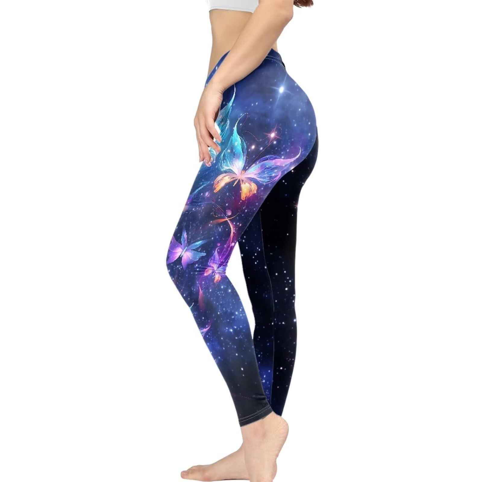 Wideasale Workout Leggings Stretch Yoga Pants Plus Size for Women XS-3XL Butt Lifting Leggings Full Length Tights