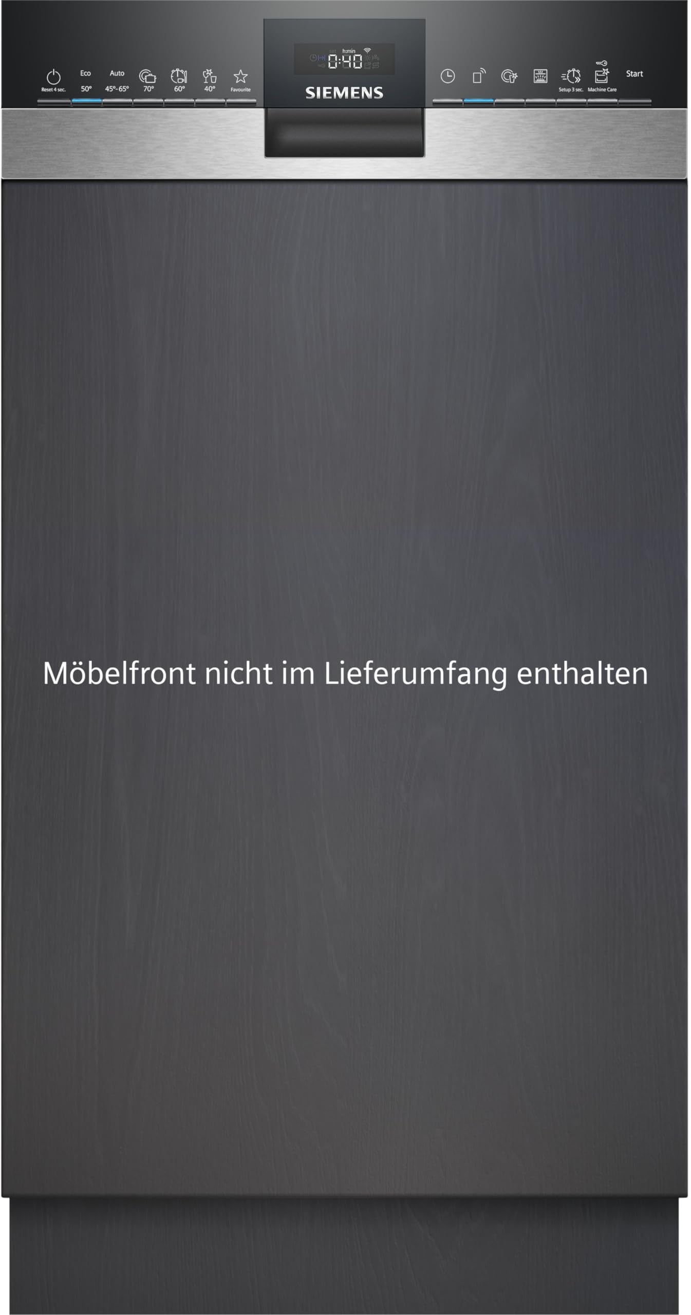 Siemens iQ500 SR55ZS10ME Geschirrspüler Teilintegriert 45 cm Edelstahl Zeolith Trocknung aquaStop varioSpeed