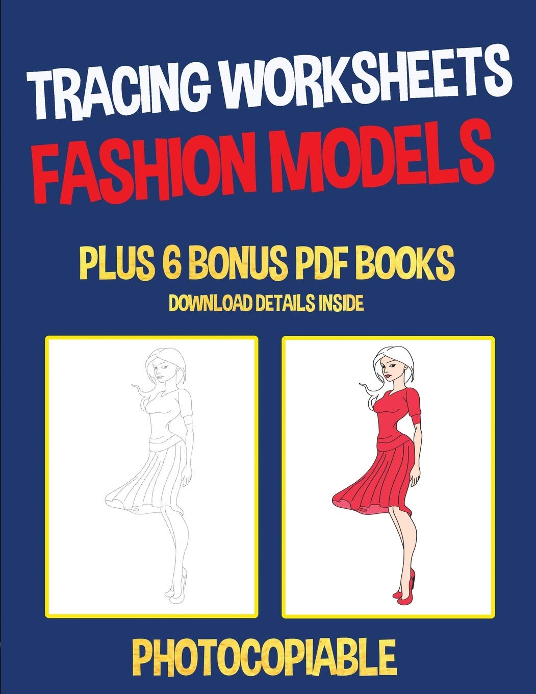 Tracing Worksheets Fashion Models This Book Has 40 Tracing Worksheets ...
