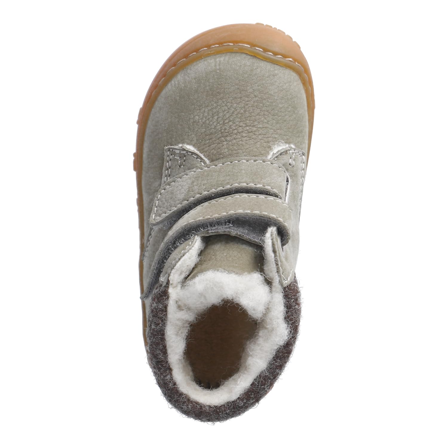 RICOSTA Jungen Winterstiefel NICO, Kinder Lauflernschuhe, Weite: Weit, terracare,Barfuß-Schuh, Outdoor-Kinderschuhe, warm, eukalyptus (531), 23 EU