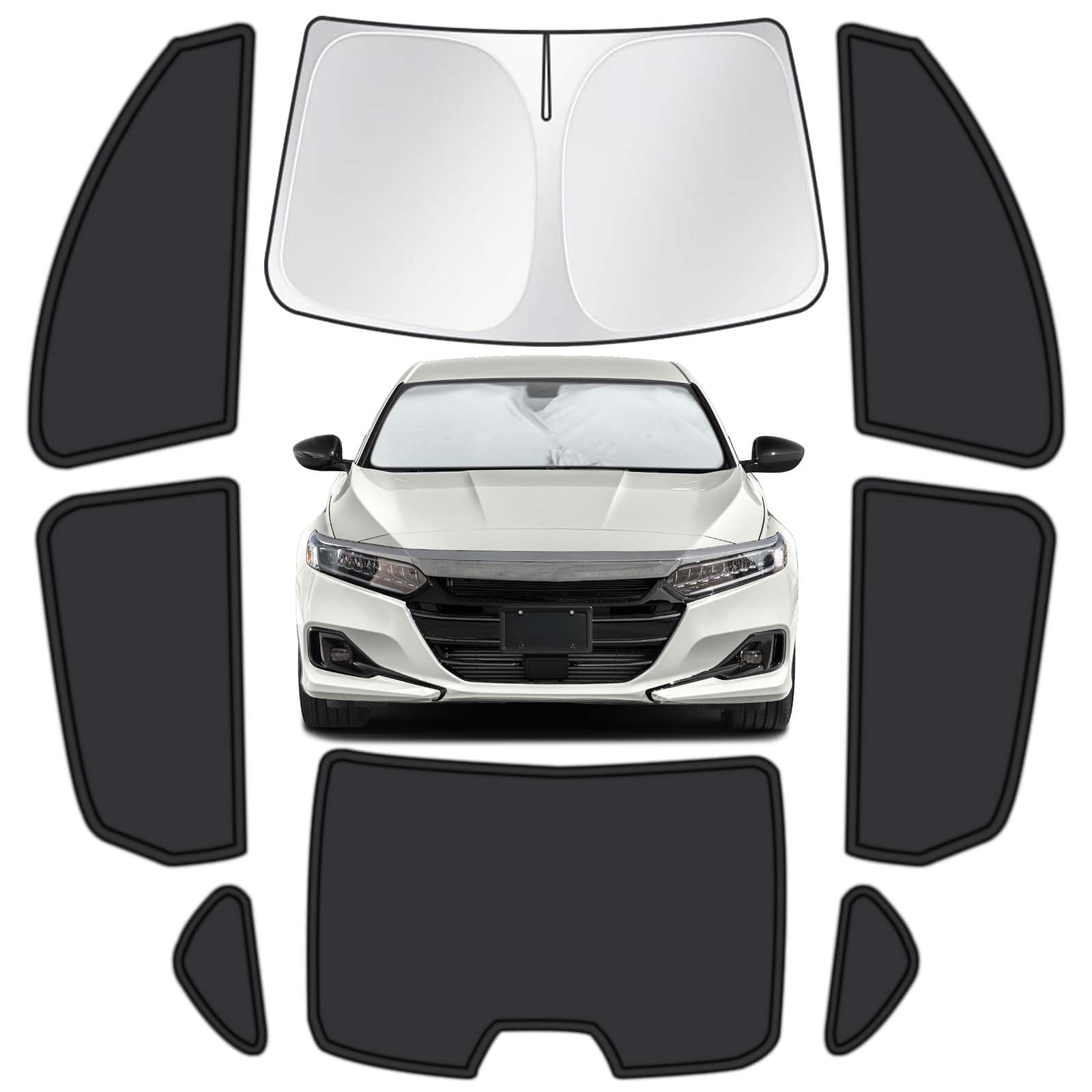 for Honda Accord 2018-2022 Car Window Shades, 8Pcs Full Window Covers