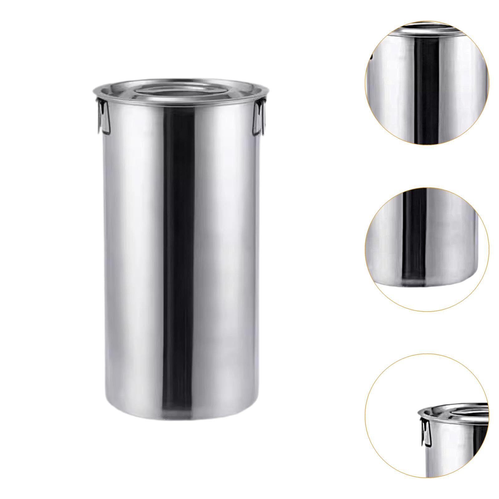 Edelstahl Eimer mit Deckel Getränke Trinken Dispenser Lagerung Container für Unterhaltung, 22x40cm15L