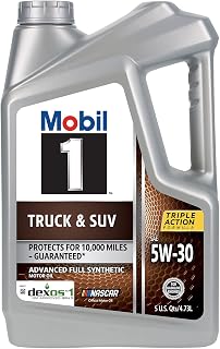 Mobil 1 Truck & SUV 5W-30 Full Synthetic Motor Oil 5 Quart - Extended Protection for Towing & Hauling