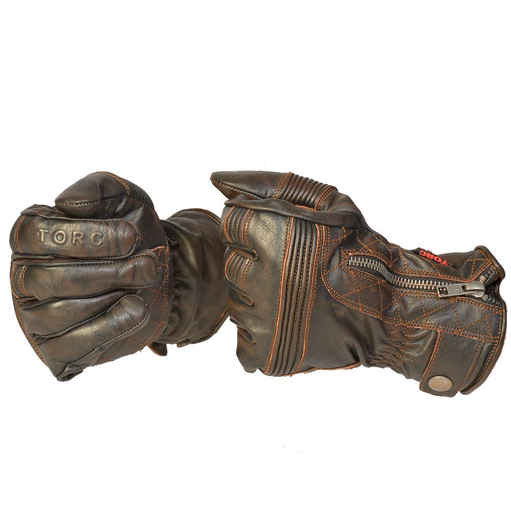 TORC TG58DOW25 Downey Red X-Large TORC TG58DOW25 Men's Classic Workman Street Motorcycle Gloves (Downey Red-XLarge),1 — view 9
