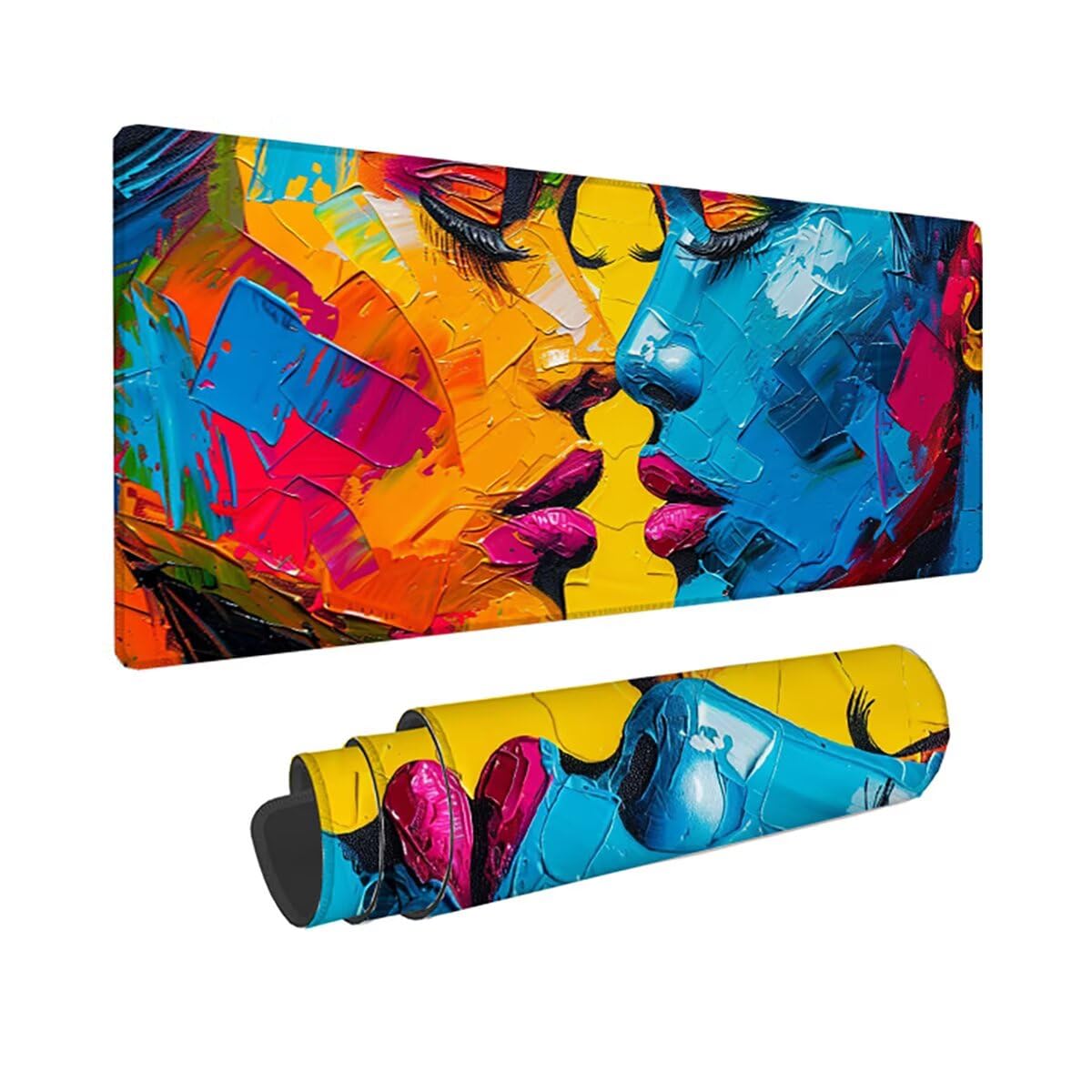 Tappetino per Mouse Gaming XXL 1200x600x3mm– Ufficio Mousepad Grande – Migliora la Velocità e la Precisione Tenuta Stabile Sottomano per Ufficio e Casa Accessori Scrivania Astratto PjY4797 E-2