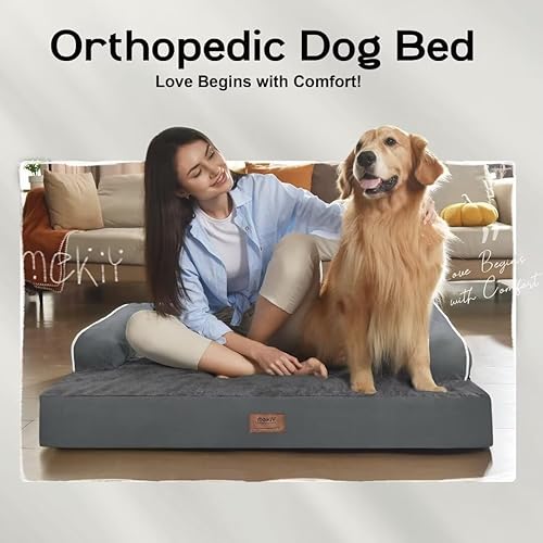 Miniatura 7 de Cama ortopédica lavable para perros pequeños, sofá cama para perros pequeños, sofá de espuma viscoelástica, impermeable, con funda extraíble