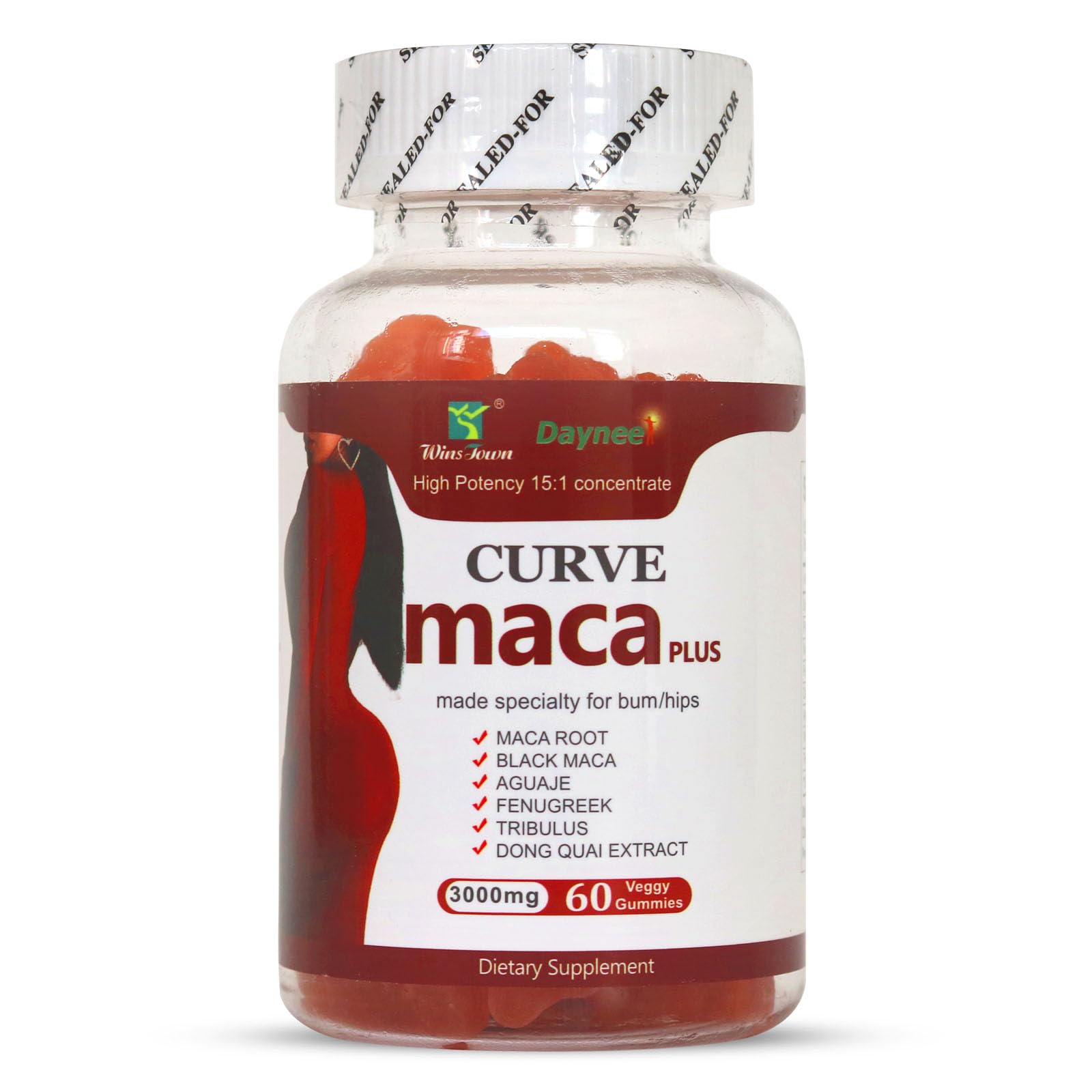 Curve Maca Plus Gummies, Ultimate Maca for Women, 60 Ct