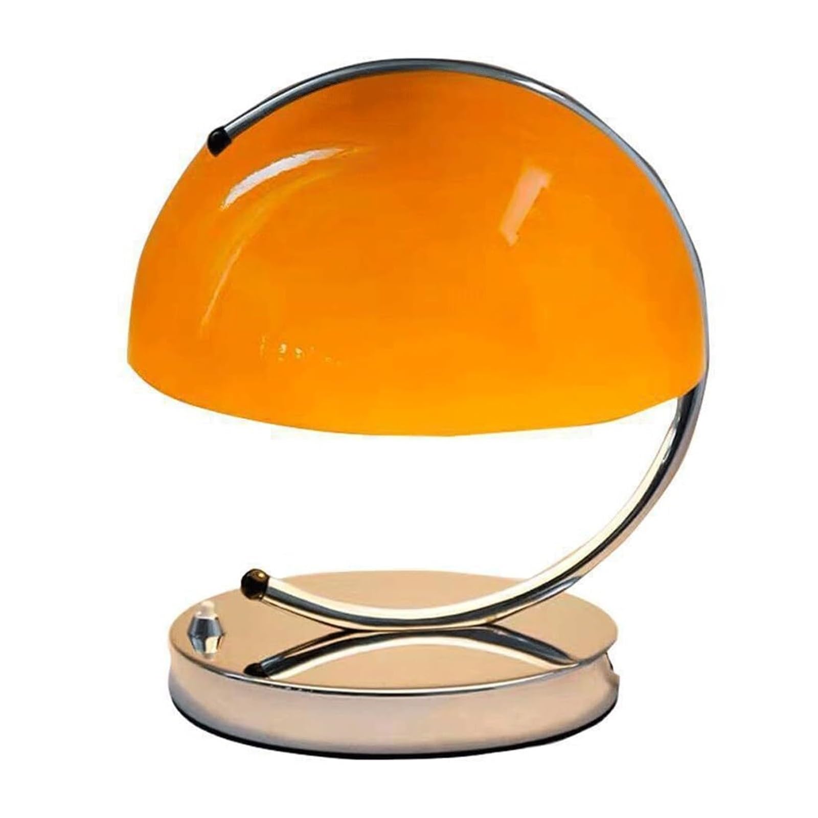 lampara mesa Lámpara de mesita de noche retro con forma de hongo, lámpara de escritorio clásica moderna de cristal de mediados de siglo, for sala de estar