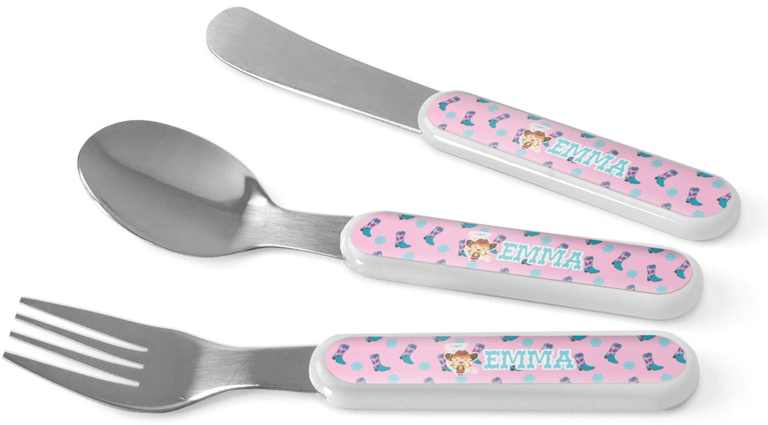 Personalized Cowgirl Kid's Flatware