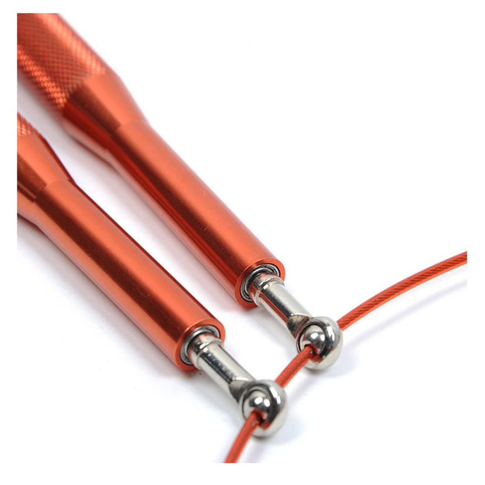 XIANGFATS Cuerda Saltar Speed Jump Rope Professional Men Women Cable de Gimnasio Alimento de Alambre de Acero omitiendo Cuerdas Ajuste de Fitness Cuerdas (Color : Orange)