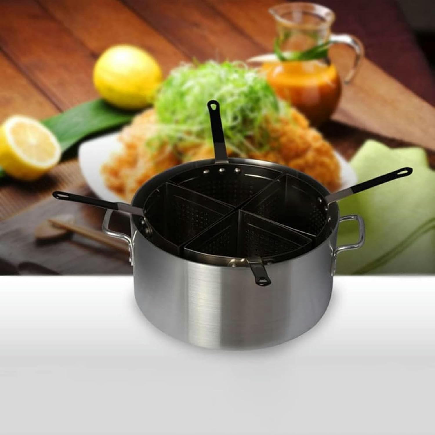 Pasta Pots Commercial Grade Pasta Cooker Set With 20 Quart Aluminum Noodle Maker Pot And 4 Stainless Steel Insert Filter Baskets Home Kitchen Restaurant Cooking Tool