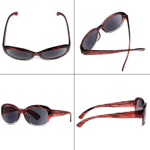 Miniatura 8 de Lentes de sol Reader para mujer, lente completa, paquete de 3 lentes de sol de lectura para exteriores, protección UV, 1.5X