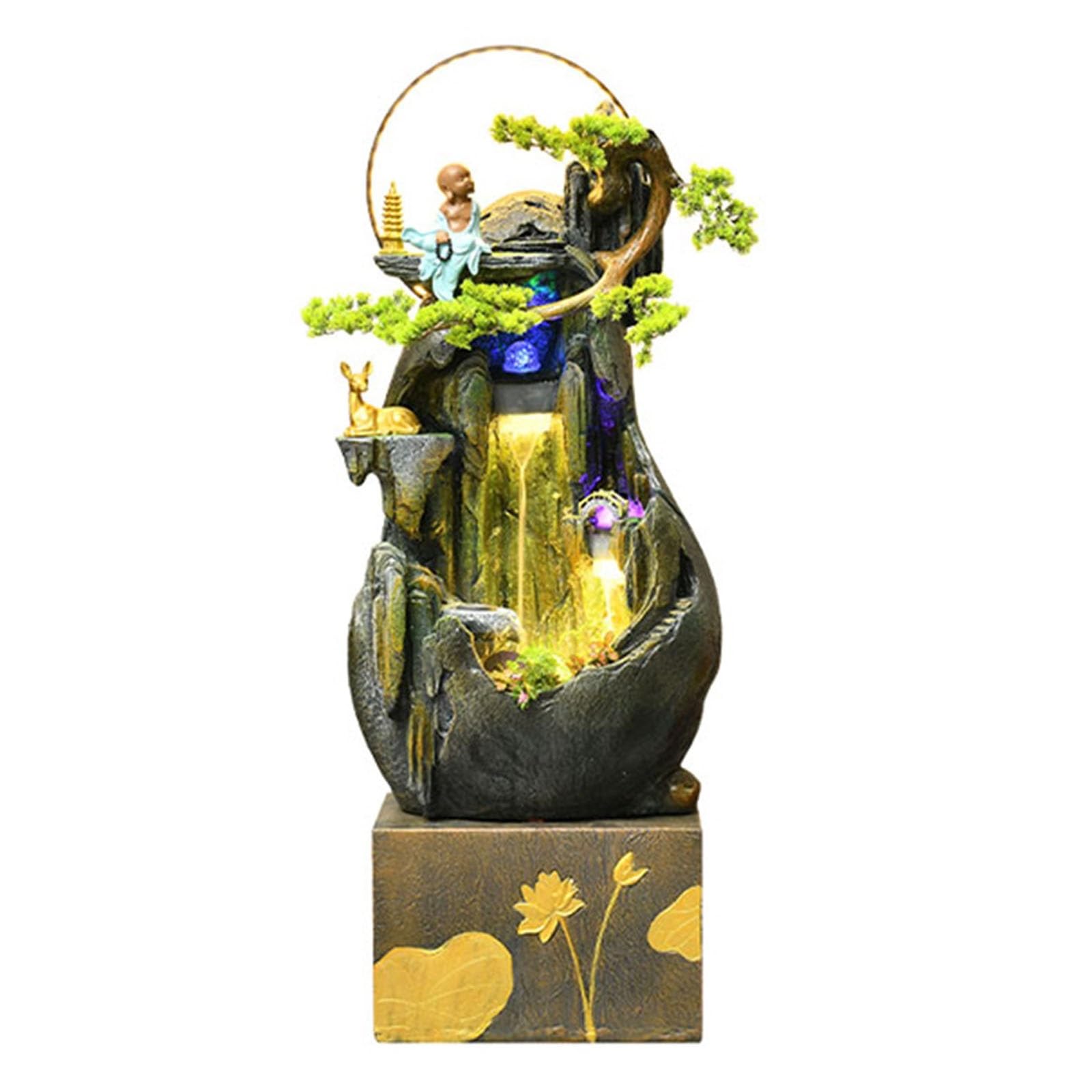 cfycfy987 Outdoor Fountains Circulating Water Fish Pond Fountain Decoration Living Room Feng Shui Ball Courtyard Garden Landscaping Garden Water Fountain(Large)