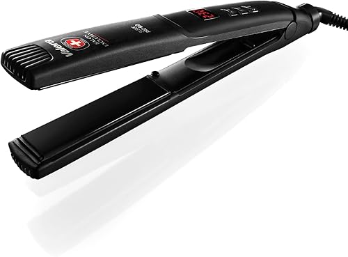 Valera, 6.0 Plancha de pelo profesional para cabello lacio y rizado, tecnología cerámica e ionizador, calentamiento rápido, regulación digital de