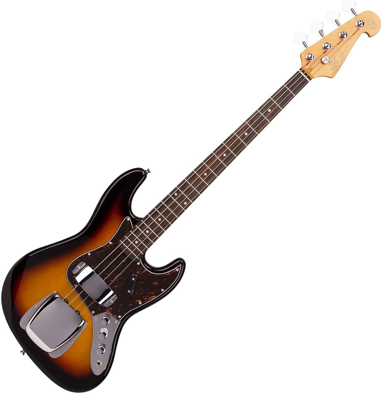 SX ELECTRIC BASS JAZZ STYLE IN VINTAGE SUNBURST - WITH GIG BAG