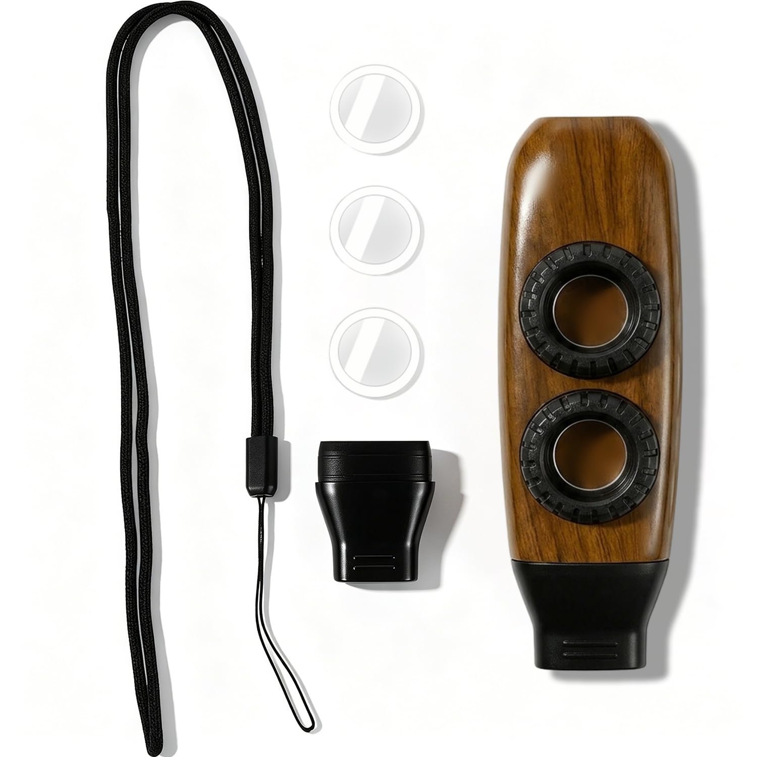 HASTHIP® Kazoo with Adjustable Dual Tone Dials, Kazoo Flute with 2 Replaceable Kazoo Membranes, Lanyard, Mouthpiece Cover, Easy to Learn Musical Instruments for Kids/adults/Music Lovers-image-1