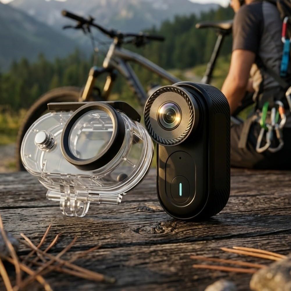 Macchina fotografica di azione compatta impermeabile della macchina | Telecomando WiFi 4X per zoom 170 gradi grandangolare fotocamera impermeabile con kit di accessori
