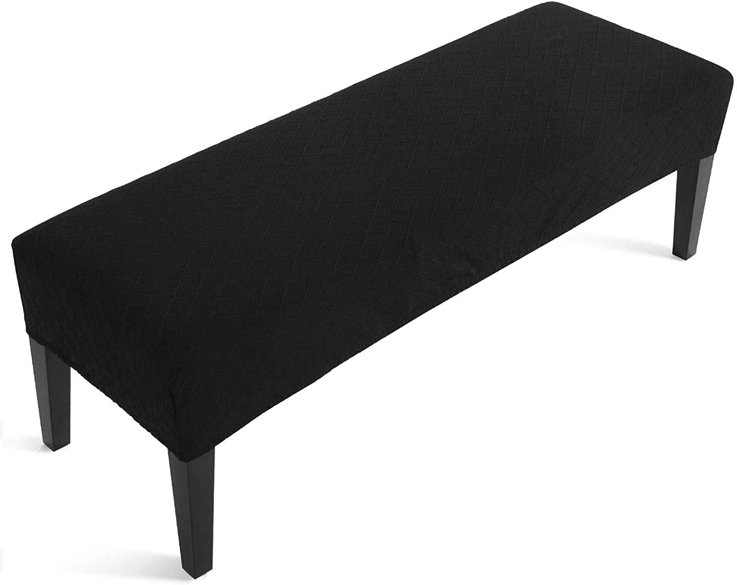 XGANGM Fodera per Panca Ottomana Elasticizzata Copri Pouf Ottomano in Velluto per Camera da Letto Copertura per Cassapanca Contenitore Fodera Panca Poggiapiedi Pieghevole,C,1Large