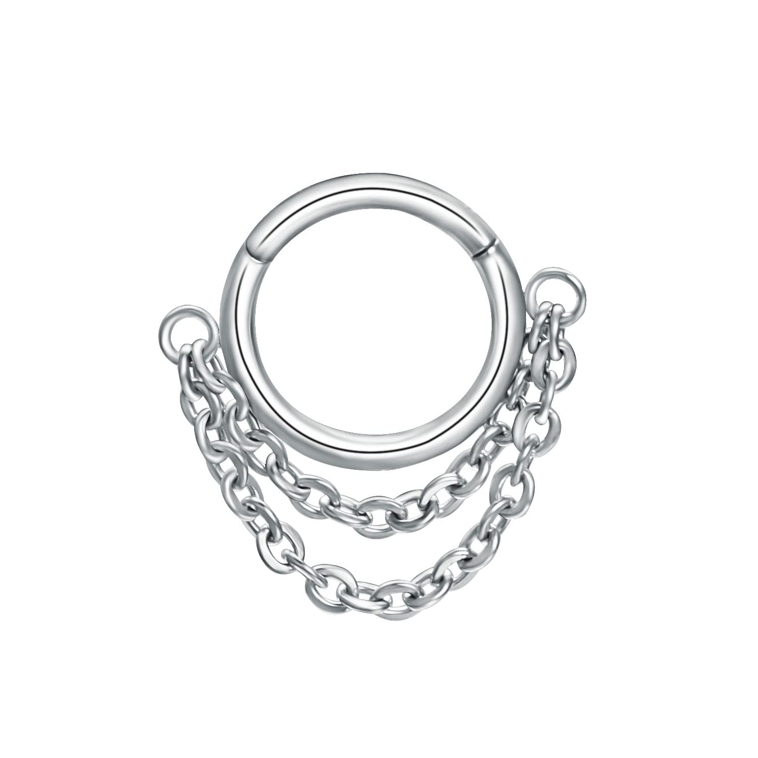 JOLCHIF Silberne Ohrringe zum Durchstechen Chirurgenstahl Tragus Nostril Piercing Schmuck Helix Piercings