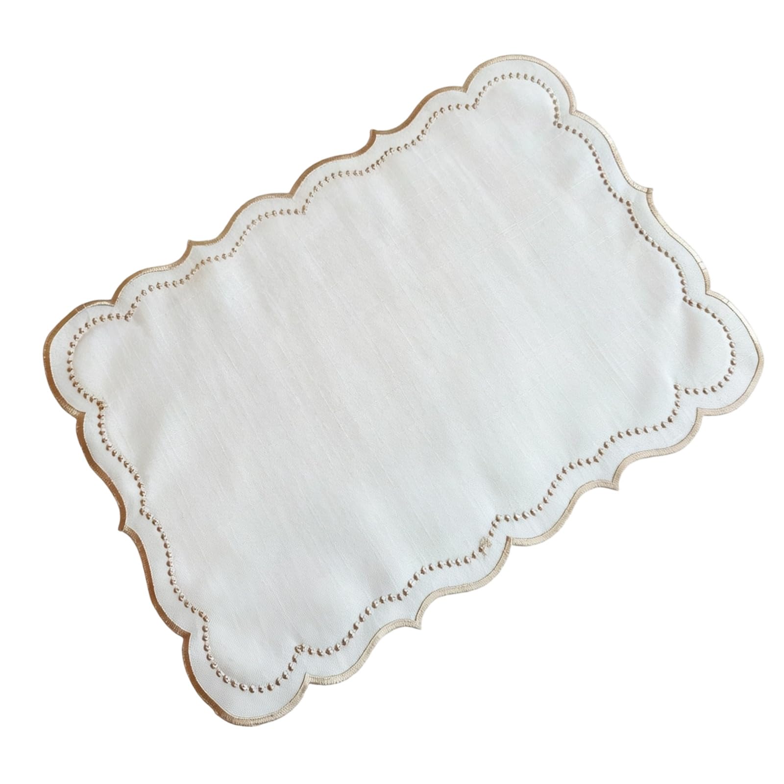 Kalttoy B Premium Embroidery Table Placemat Stylish Rectangular Shape Place Mat For Home Decoration And Daily Meals Washable Dining Placemat