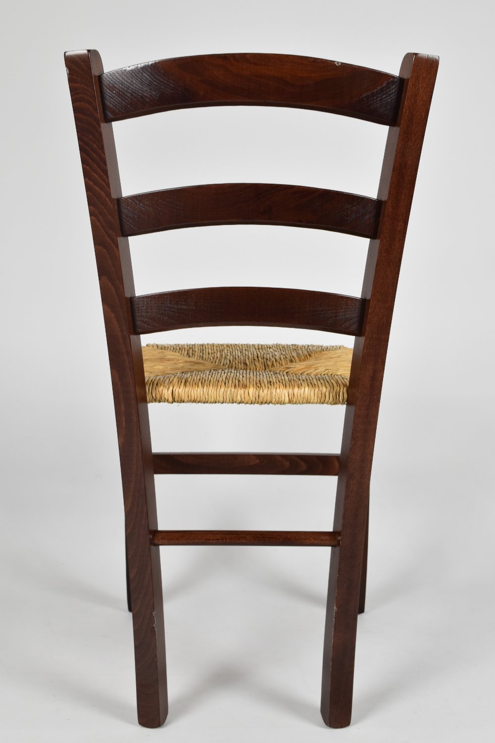 t m c s Tommychairs - Set 4 sillas Venezia para Cocina y Comedor, Estructura en Madera de Haya Color Nuez y Asiento en Paja