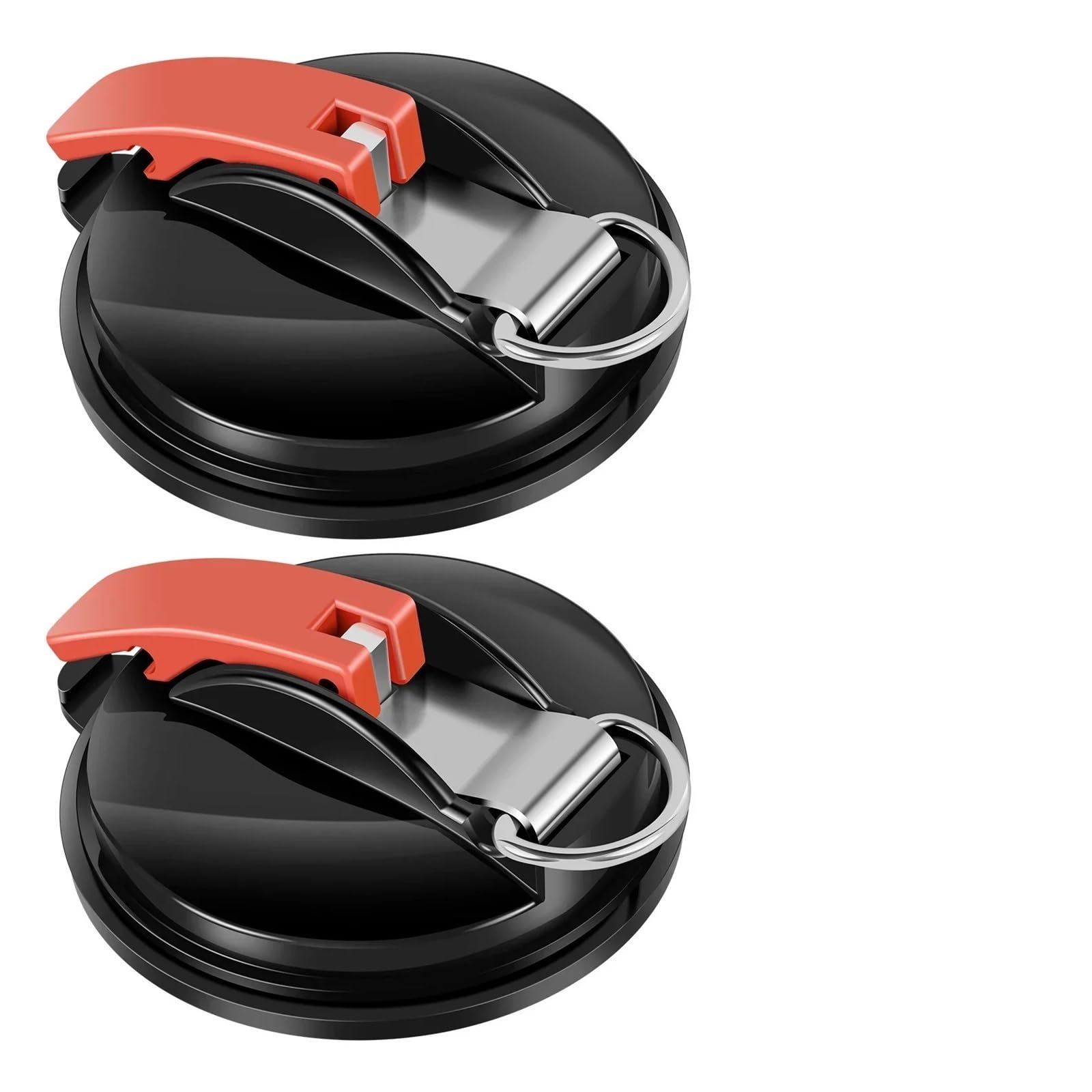 Seveqis 2Pcs Glass Suction Cup, Suction Cup Hooks Strong Vacuum Car Side Tarp Camping Bathroom(2Pcs)