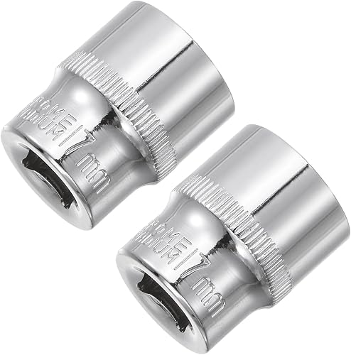 Miniatura 6 de uxcell 2Pcs 38-inch Drive 6mm Cr-V 6-Point Shallow Socket
