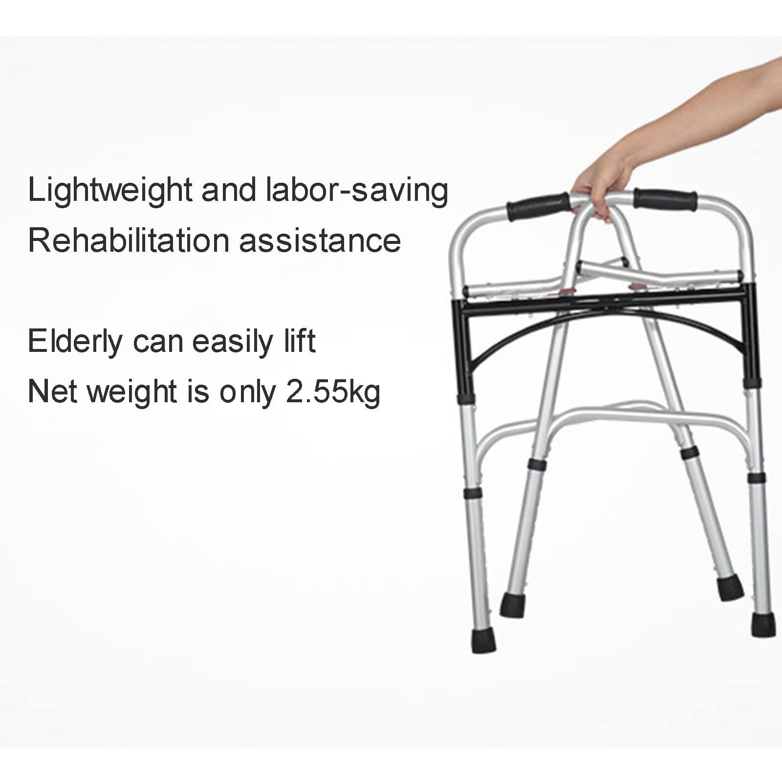 Rollator Walkers, składane chodziki z kółkami, aluminiowy chodzik dla seniorów i dorosłych, rehabilitacja stojąca, regulowana wysokość, kolor 4