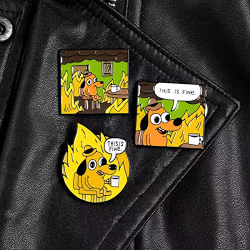 Image of Cute Enamel Pins Cartoon Lapel Pin Brooch Badge for Backpack Jackets Funny Tiger Pins for Gift Anime Enamel Pin for Clothing Hat Decoration