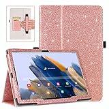 DMLuna Case for Samsung Galaxy Tab A8 10.5 Inch 2022 SM-X200/X205/X207, Slim PU Leather Smart Protec
