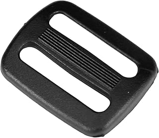Black Plastic Tri-Glide Slide – for Bag Straps, Rifle Slings, Dog Collars - 1 Inch - Strapworks