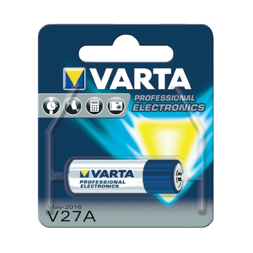VARTA V27A - MN 27 - LR27, 4227101401, Batteria Alcalina, 12 Volts, Diametro 8 mm, Altezza 28,2 mm, Confezione 1 pila