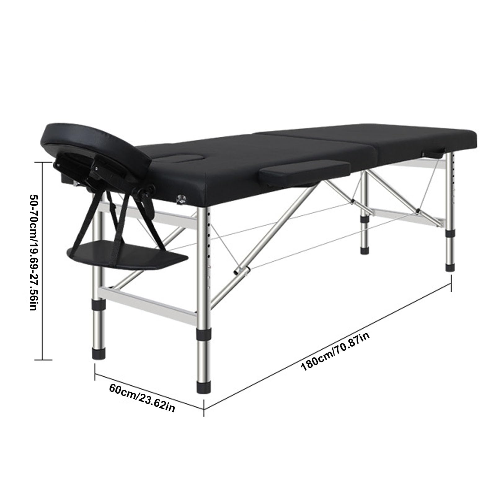 Camilla de Masaje Multifuncional, Mesa Plegable portátil Resistente al Desgaste, Camilla de Tratamiento Ligera y Plegable para SPA, salón, hogar y Viajes(Color:Rojo Brillante)