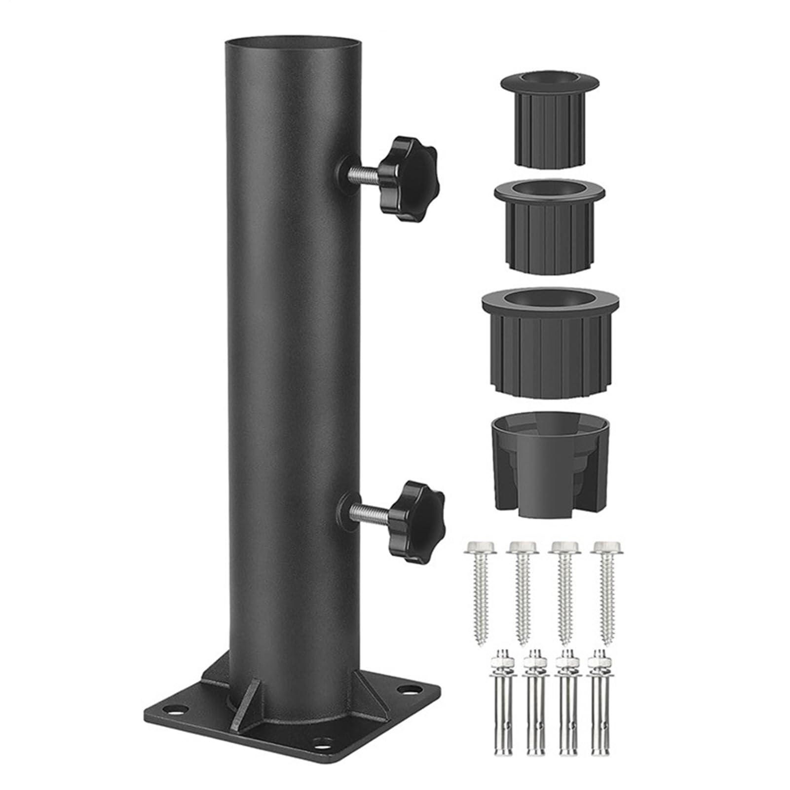Supporto per ombrellone da giardino, regolabile, supporto per ombrellone | Supporto per patio, giardino, cortile, terrazza, balcone, barbecue, bar